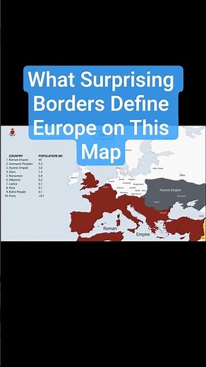 What Surprising Borders Define Europe on This Map. #europeborders