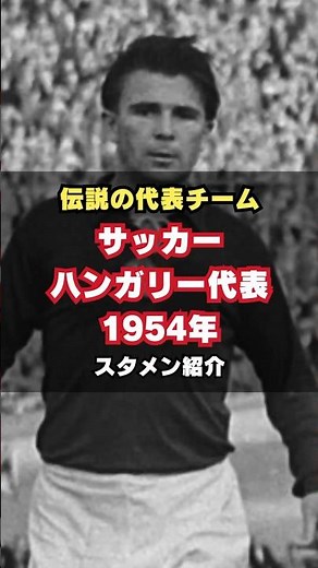 【伝説のマジック・マジャール】ハンガリー代表1954メンバー紹介 #サッカー #ワールドカップ #hungry #プスカシュ #伝説のチーム