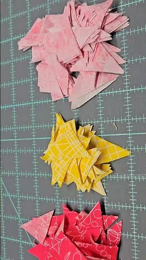 Tiny Scraps, Huge Potential! Check out what I made with these tiny triangles! #fallintoshorts