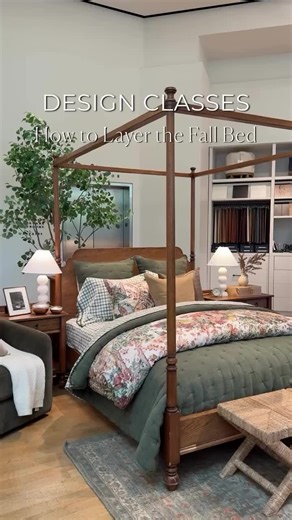 Pottery Barn on Instagram: "In our latest Design Class, we shared our tips and tricks on how to layer the coziest fall bed. Want in on the fun? Join us on 10/26 at 10am for our free Design Class: Get Guest-Ready. RSVP at our link in bio!"