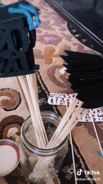 Graduation table center pieces that I made ❣️￼