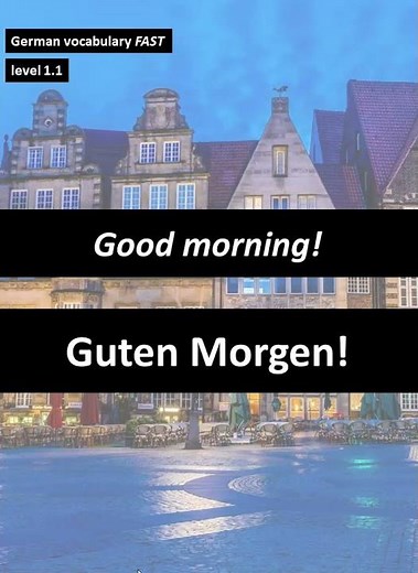 Guten Morgen, German Vocabulary FAST #german #germanvocabulary