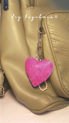 DIY Puffy Heart Keychain Tutorial | Easy Handmade Gift Idea 🩷✨ #shorts #diycrafts #art