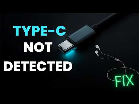 How to Fix USB Type C Earphone Not Detected Issue