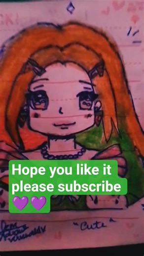 I tried to draw I bella in my style 🌟💜 #art hope you like it please #ibella fanart 🍉❤️❤️❤️@IBella