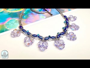 Beaded Necklace Tutorial Bubble Blooms