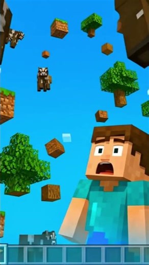 Minecraft But Gravity Is REVERSED! 🌍⬆️ #shorts