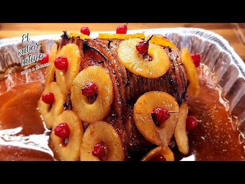 🔴 Baked Ham With Pineapple 🍍|Easy and very tasty| - The Latin flavor