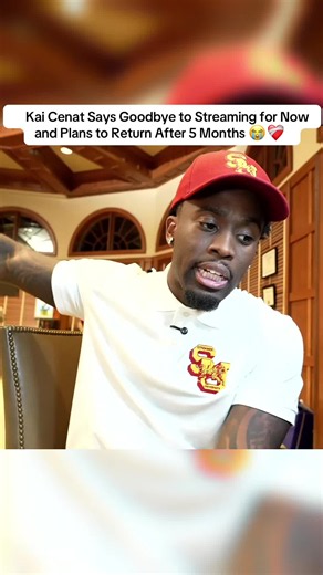 Kai Cenat Says Goodbye to Streaming for Now and Plans to Return After 5 Months 😭❤️‍🩹 #rakai #kaicenat #fyp