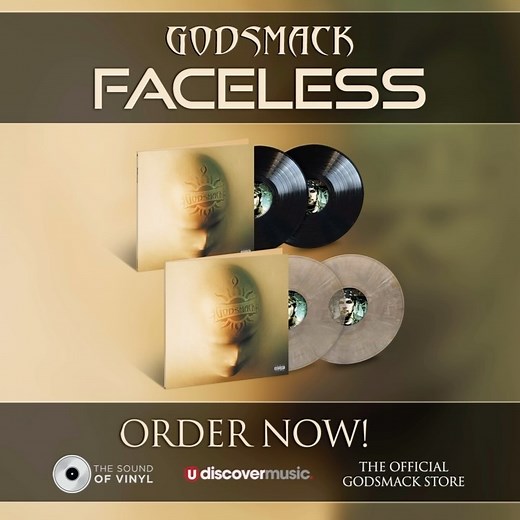 Godsmack on Instagram: "Get our FACELESS album OUT NOW on Vinyl!! The LIMITED ED. Colored Vinyl 🟡 is AVAILABLE ONLINE ONLY at the Godsmack.com Store, @udiscovermusic and @thesoundofvinylus ! Purchase your copy while supplies last! (PURCHASE LINK 🔗 IN BIO) #godsmack #faceless #vinyl #vinylcollector #vinylcommunity #vinylrecords #vinyladdict #music #hardrock #istandalone #rock"
