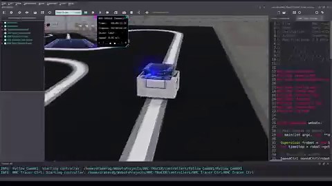 Line-Following Test 2I have made some PID adjustments and changed the way the values ​​of the 4 line sensors are displayed to normalized analog values.Simulator: Webots (@webots )Robot: RMC-TRACER (@takumi_fc3s )Code: C++