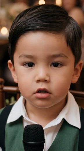 The kid's face is priceless 🤣 #FunnyKid #WeddingSpeech #Cute #Viral #Humor #AdorableBaby