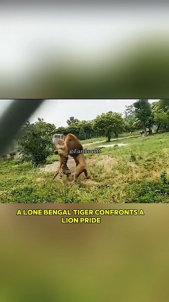 "Bengal tiger vs Lion" #nature #viral #viralvideo #ytshorts #shorts #animals #wildlife #lion #tiger