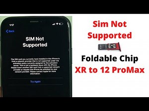 Fix Sim not supported iPhone XR to 12 Pro Max 2021.Carrier locked fix.