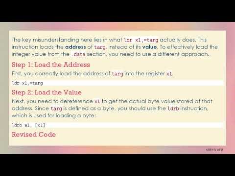 Understanding How to Properly Load an Integer Value from the .data Section in ARM Assembly