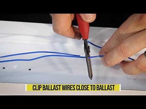 How to Retrofit an 8' Fluorescent Fixture with a Halco ProLED Double-Ended Bypass 8' Lamp