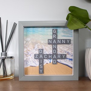 Personalised Magnetic Name Frame | Custom Family Keepsake | Gift for Family | New Home Gift | Mothers Day Gift| Beach Design - Etsy