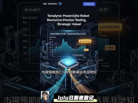 🚀泰瑞达(TER)：机械人革命背后嘅投资掘金秘密！#TER #半导体 #AI投资 #lulu日股夜股记 @trade247s