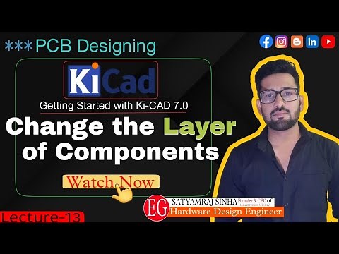 KiCAD Tutorials for Beginners | How to Change the Layer of Components in KiCad 7 #pcbdesign #kicad