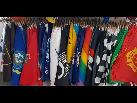 Where in North Jersey is there a flag store to buy military or international stick flags