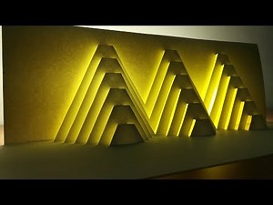 3d Mountain card｜Mountain Pop up card｜paper art｜origami｜kirigami｜3d山脈卡片