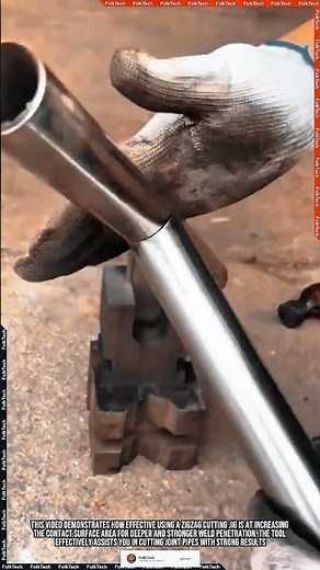 Zigzag Pipe Cutter: Cutting Joint Pipes Strong Neat Precise #tool #tools #innovation