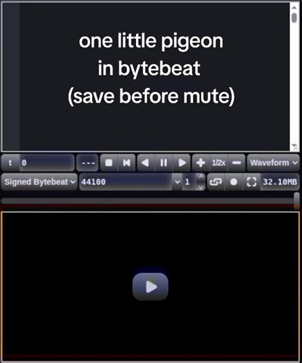One Little Pigeon in Bytebeat: The Viral Meme Song