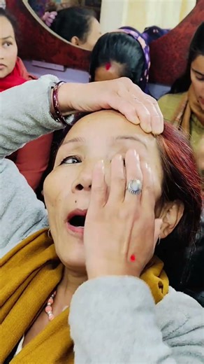 eyebrow threading tutorial 🔥