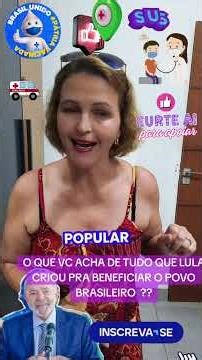 🟥 NÃO GOSTA DO LULA #foryo #noticias #youtubeshorts #política