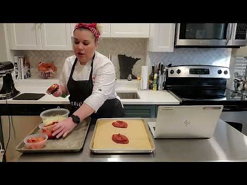 How to make pourable pizza crust with Chef Rebecca