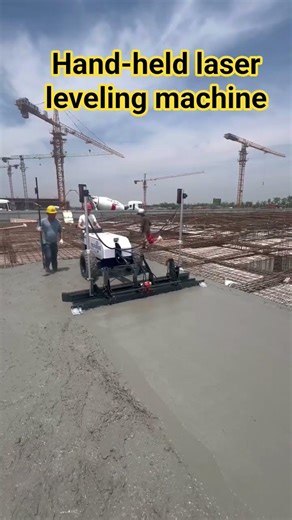 Hand-held laser leveling machine