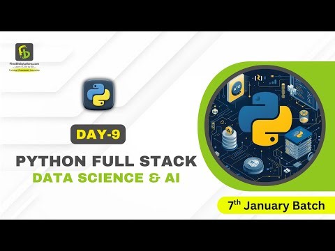 Python Full Stack Data Science | Day 9 | 7th January 2026 Batch | FirstBit Solutions