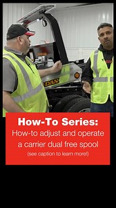 75K views · 658 reactions | Now that you know why we have a dual free spool, let Senior Product Specialist Richard Guttmann and Senior Chief Engineer Sanjeev Kuriakose show you how to adjust and operate it on a #JerrDan carrier. Learn step-by-step how to set up and adjust the Dual Free Spool along with how to operate it efficiently for peak performance. Watch the full video on Jerr-Dan's YouTube channel for expert insights here: https://bit.ly/3OBb4SL | Jerr-Dan | Facebook