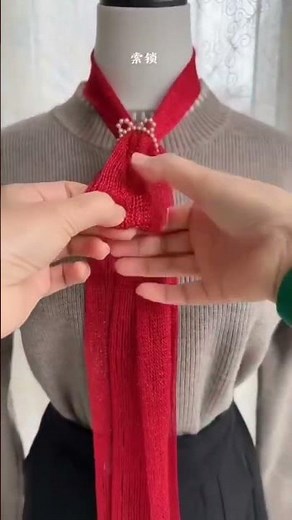 How to Tie a Scarf into a Beautiful Bow with a Ring 🩵