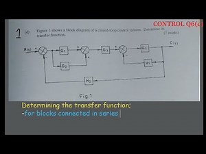 Q1 Transfer Function -CONTROL SYSTEM AND INSTRUMENTATION KNEC Module 3 Solved