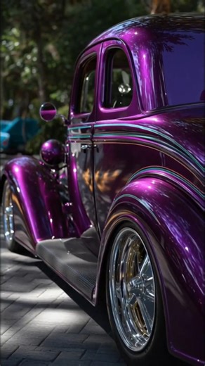 INSANE Custom 1935 Plymouth Coupe 🔥 Fully Customized Purple Classic Car Build