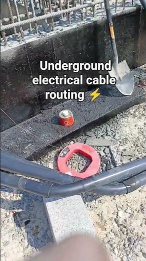 How underground electrical cables are routed ⚡Electrical cable route underground | Step by step