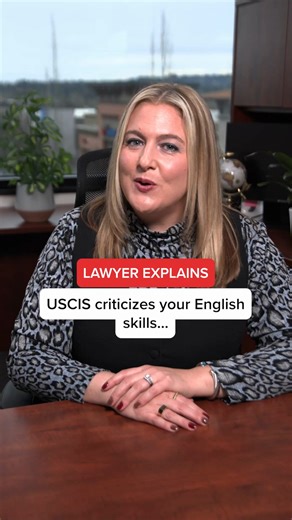 Struggling with English during your USCIS interview? Use an interpreter and speak your mind clearly and comfortably. If you or someone you love needs a lawyer call us at: 1 503-206-8414 Information is general and not legal advice. #CandaceVanderwall #ImmigrationAttorney #Immigration #Lawyer #U.S.Citizenship