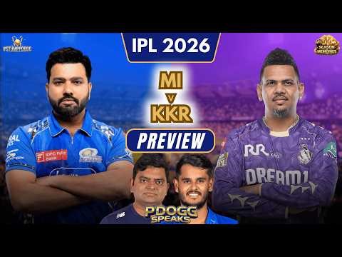 Will Mumbai Break Their First Game Jinx? | MI vs KKR Match 2 Preview | IPL 2026 | Pdoggspeaks