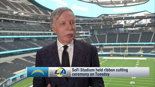 Stan Kroenke speaks at SoFi Stadium's ribbon-cutting ceremony