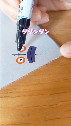 あっという間に画用紙にアンパンマンキャラを描く方法 #shorts #丸シール #シール #知育 #保育士