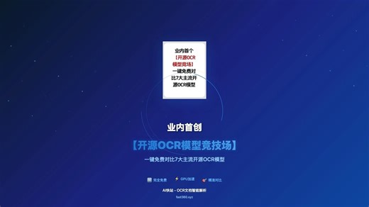 开源OCR模型竞技场-PDF/图片一键转MarkDown