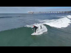 111824 Scripps Pier La Jolla Shores Complete Raw Unedited Drone Surfing Footage