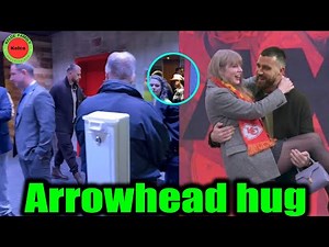 Travis Kelce graciously greets Taylor Swift in VIP room at Arrowhead after Chiefs' loss to Texans