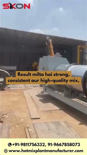 Drying & Mixing Unit for Asphalt Production | SK Engineering Hot Mix Plant