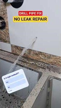 CPVC Pipe Drill Hole Repair | Clamp Method #plumbing #experiment