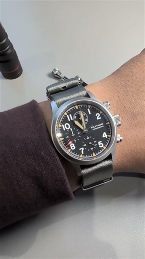 Militado ML 1868 on Light grey NATO wrist roll. #militado #chinesewatches