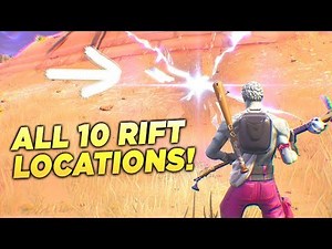 ALL 10 RIFT LOCATIONS! "Use a Rift at Different Rift Spawn Locations" Fortnite Week 8 Season 5 Guide