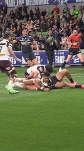 Xavier Coates. Take a bow 👏 Another brilliant try from the Storm highflyer 😯 | Fox League