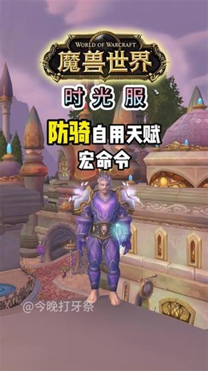 时光服自用防骑天赋以及常用宏命令，仅供参考，自行获取! #魔兽世界#魔兽世界团本破晓行动#魔兽世界开服狂欢活动#魔兽世界时光服#魔兽世界勇士集结
